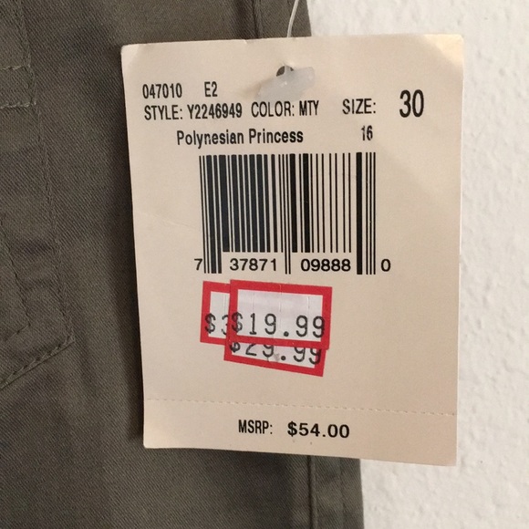 Guess Polynesian princess Capri pants women’s - Picture 4 of 5